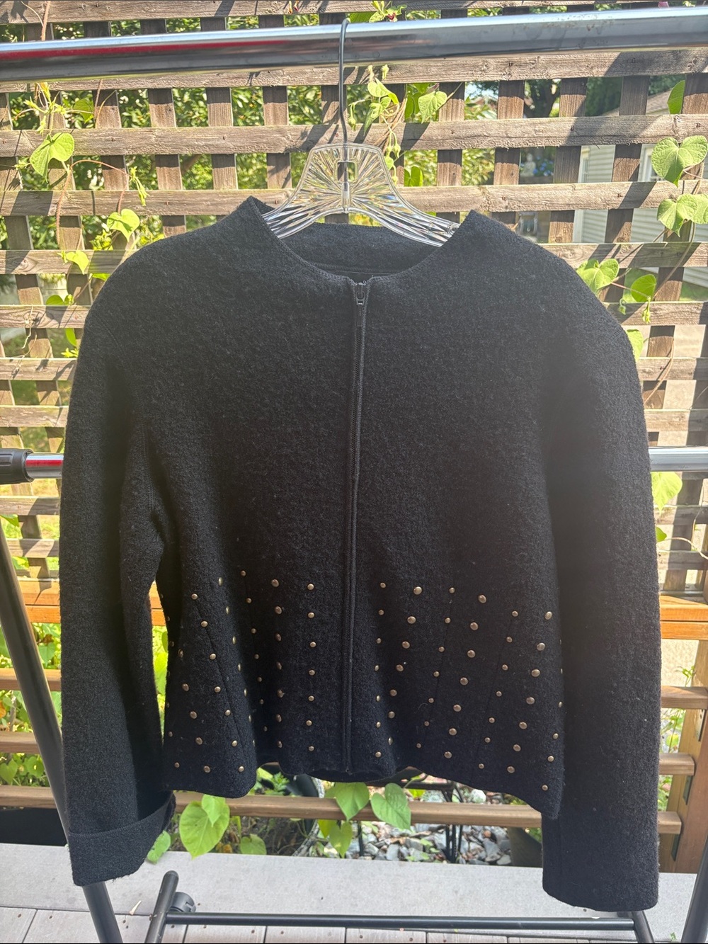 Willi Smith Wool Studded Cardigan